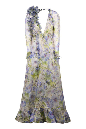 Natura printed silk dress-0